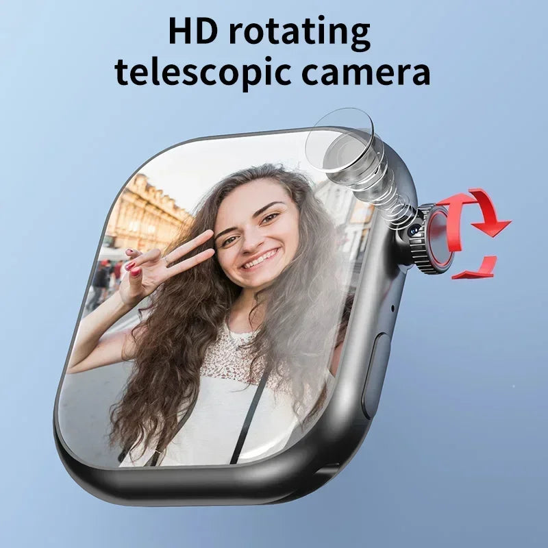 Premium VP19 Smartwatch Android IOS Supported 4G Full Network WiFi Independent SIM Card Rotating Camera GPS Google Play