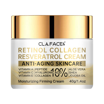 CLAFACES Retinol Cream | Contains 5% Arbutin + Hyaluronic Acid Gold Combination | Super Anti-Aging Cream | Hydrating