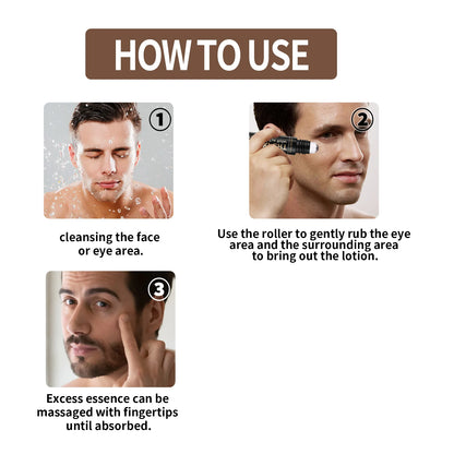 Men's Retinol Eye Cream Eye Bag Firming Lifting Cream Lightening Dark Circles Skin Instant Eye Repair Serum Stick Remover Gel