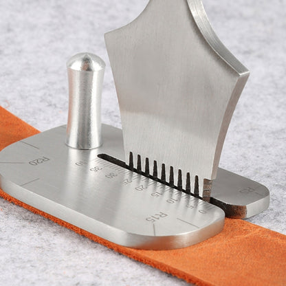 Stainless Steel Punching Ruler Cutting Distance Ruler Auxiliary Stencil Template Manual Leather Hitting Distance Ruler