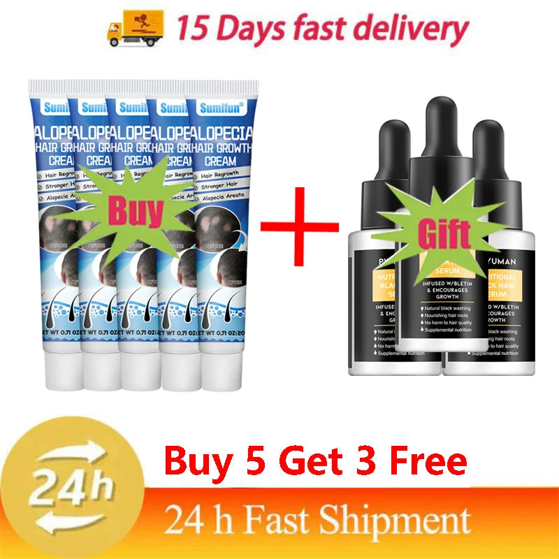 7 days Fast Hair Growth Cream Anti Hair loss Prevent Baldness Scalp Treatment Repair Roots Beauty Health Hair Care For Men Women