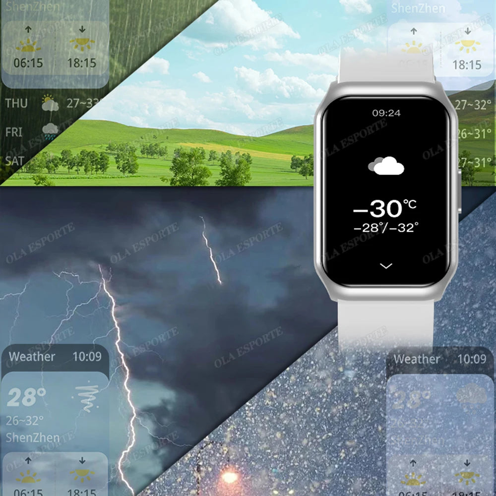 New Curved Screen Smart Watch 2025 For Health Watch Heart Rate Blood Oxygen/Pressure Sleep Monitor Sports Waterproof Smartwatch