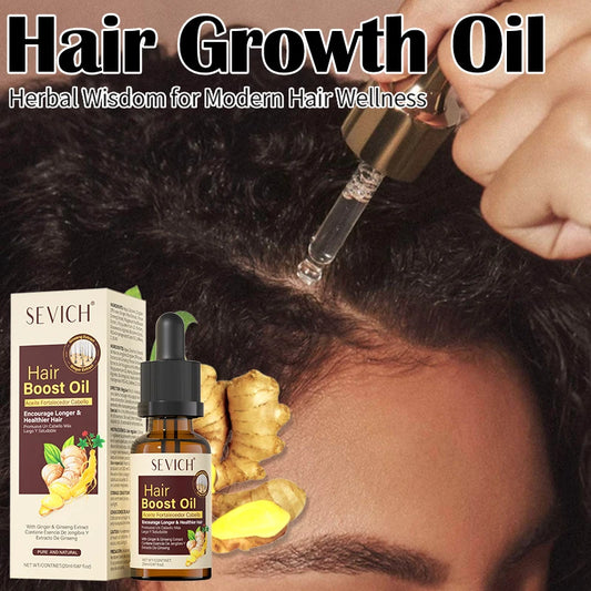 SEVICH Ginger Hair Growth Oil Fast Hair Regrowth Oil Anti Hair Loss Scalp Treatment Serum Hair Growth Product for Men Women 20ml