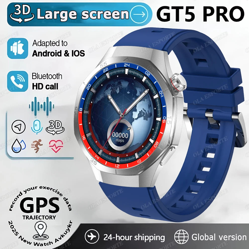 New Men Smart Watch 300mAh Large Battery HD AMOLED Screen Call Smartwatch Women Multiple Sports Modes Waterproof Sports Watches