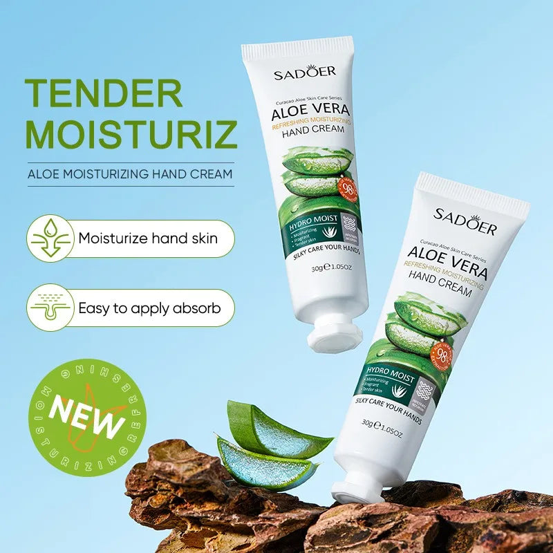 Moisturizing and Nourishing Aloe Vera Hand Cream - Provide Intensive Hydration and Care, Restore Hands' Softness and Smoothness