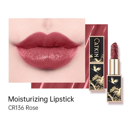 CATKIN Makeup Velvet Matte Lipstick, Hydrating Satin Long Lasting lipstick with Smooth and Creamy Texture, 3.6g