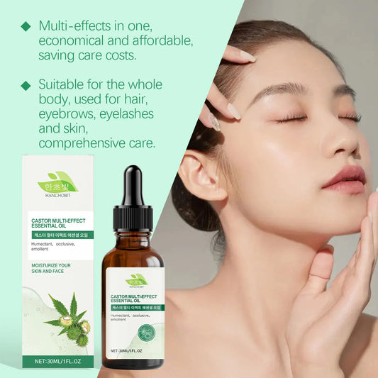 Pure Castor Hair Care Essential Oil Deep Nourish Scalp Repairing Damaged Hair Roots Scalp Treatment Serum Strengthen Hair Roots