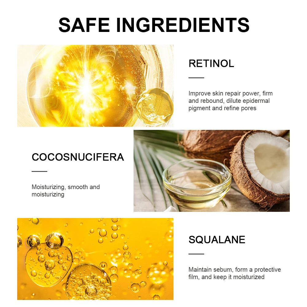 Retinol Eye Cream Lightening Dark Circles Firming Skin Instant Eye Repair Serum Moisturizing Nourishing Korean Eye Care Stick