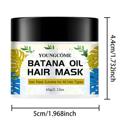 Batana Hair Mask, Moisturizing Hair Mask Ginger and Rosemary Repairs Damaged Hair Moisturizes HairCare oil adiant shine