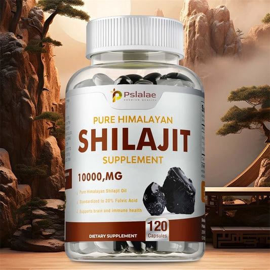 Shilajit Supplements - Supports Brain Health, Improves Cognitive Function, Enhances Memory & Concentration, and Boosts Immunity