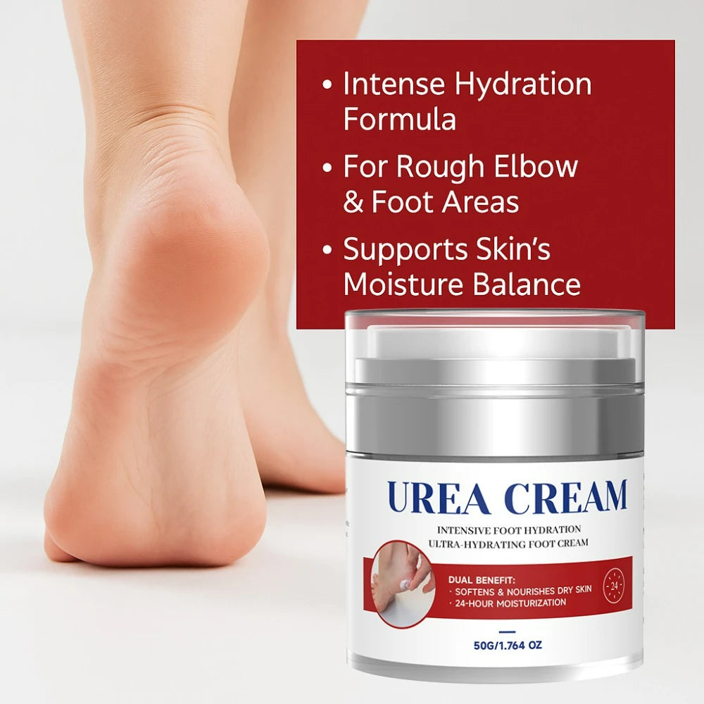 60% Urea Cream for Cracked Hands Feet - Fast Keratin Softening, Intensive Hydration with Aloe Ceramide, Overnight Treatment