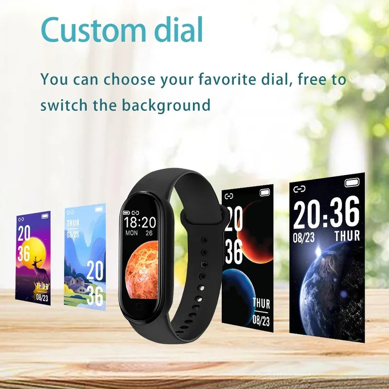 M7 Smart Band Watch Silicone Heart Rate Smart Band Varied Dials Fitness Tracker Blood Pressure Sport Bracelet For Mi Band 7
