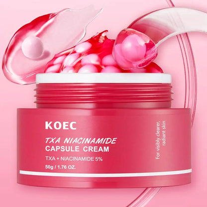 KOEC Vitamin C Capsule Filled Cream Retinol Collagen Capsule Moisturizing Deeply Nourishes Skin Improving Elasticity Radiance