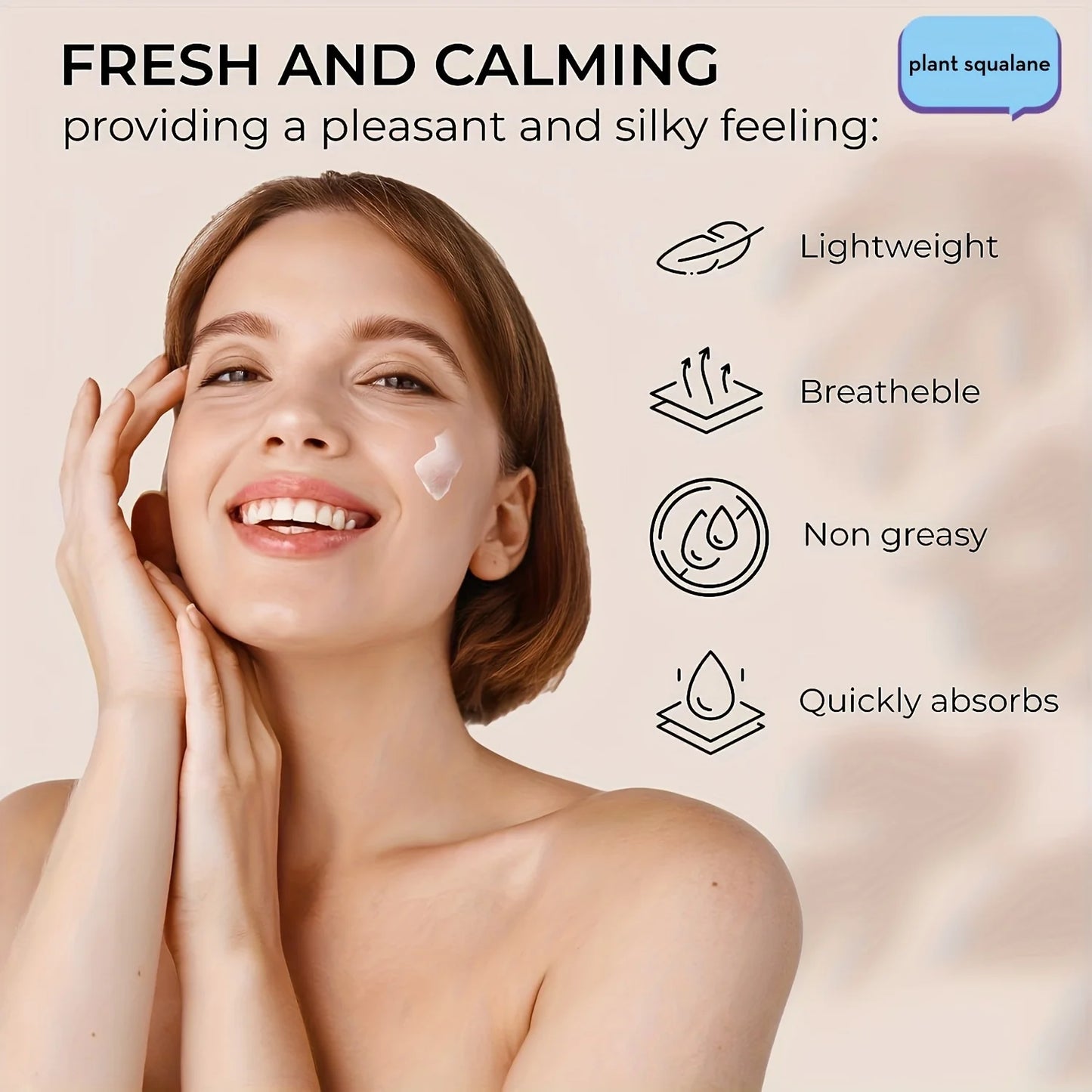 Niacinamide Hyaluronic Acid Collagen Face Cream with Airless Pump Collagen Botanical Stem Cells Cream for Skin with Retinol