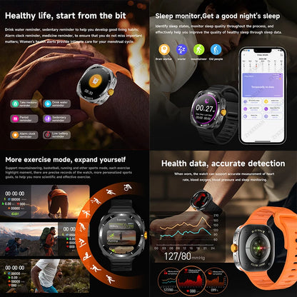 2025 New Watch 7 Ultra Smart Watch Men 3D Display Sport SmartWatch GPS NFC Compass Blood oxygen Smartwatch Women For Android IOS