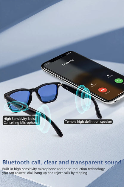 GS05 Smart Bluetooth Music Glasses forMen Women withOutdoor home dual-use Touch Voice UV400 Polarized Lens Smart glasses for men
