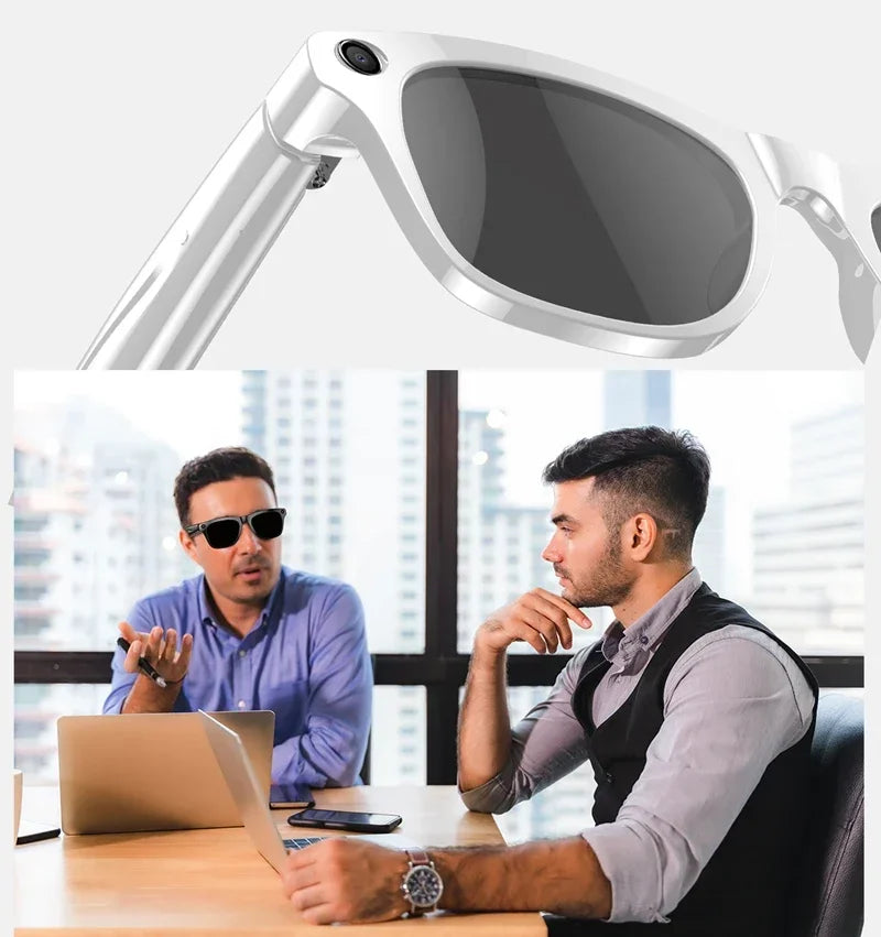 6K HD AI Smart Glasses Camera Mini Camera Bluetooth Call Voice Assistant Control Smart Sports Wearable Camera Glasses 2025 ﻿