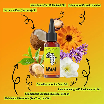 Chebe Fast Hair Growth Oil Hair Regrowth Growth Oil Anti Hair Loss Chebe Hair Mask Repair Damaged Strengthen Anti Hair Break