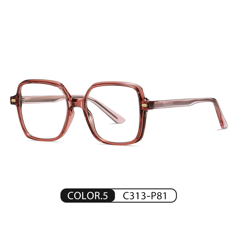 Women Fashion Acetate Blue Light Blocking Computer Glasses Without Degrees Female Square Eyewear Spectacles Frames BC907