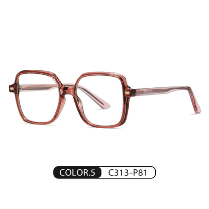 Women Fashion Acetate Blue Light Blocking Computer Glasses Without Degrees Female Square Eyewear Spectacles Frames BC907