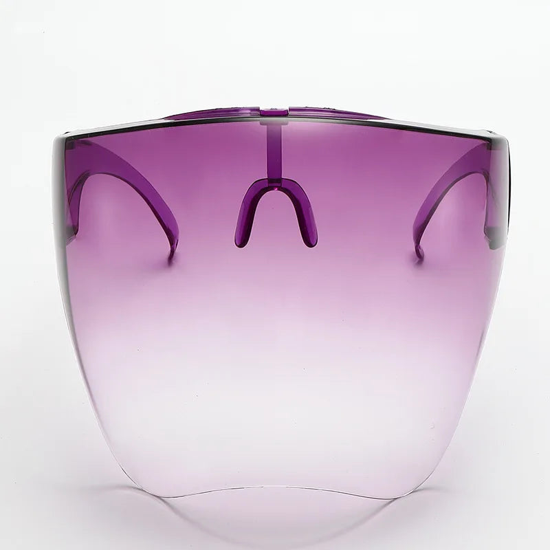 Full Face Sunglasses Mask Women Men Protective Faceshield Glasses Goggles Covered Spherical Lens Anti-Spray Cycling Sunglasses