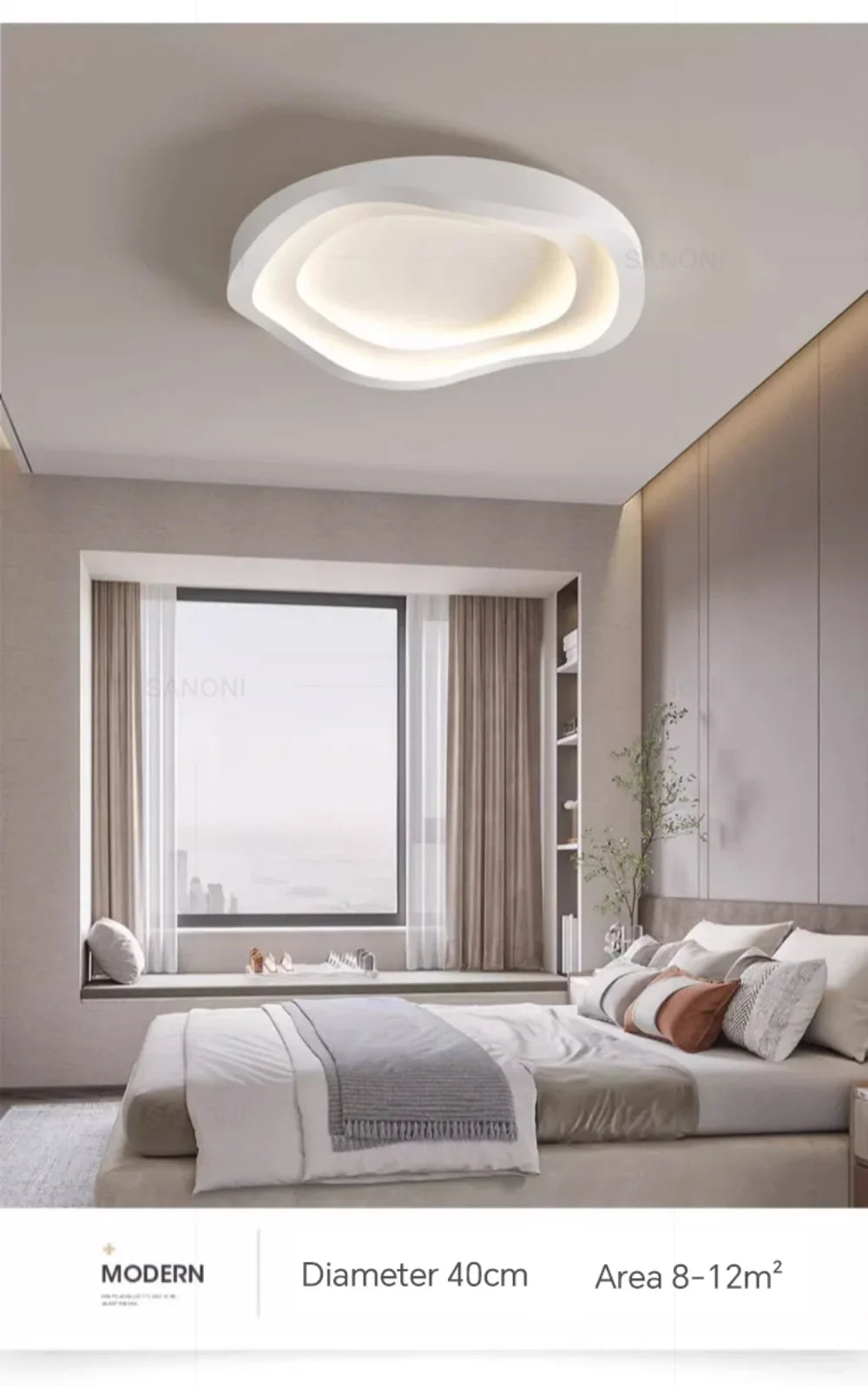 Modern LED Ceiling Lamp for Living Dining Room Study Bedroom Geometry Ceiling Lights Indoor Home Decor Lighting Fixture Luster