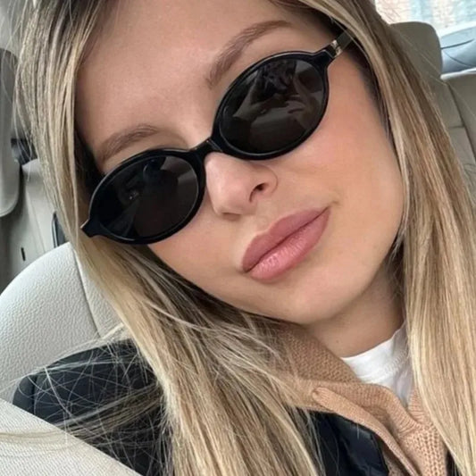 Fashion Small Oval Leopard Sunglasses Women Lovely Ins No Makeup Anti Blue Light Glasses Cute Decorative Computer Glasses 선글라스