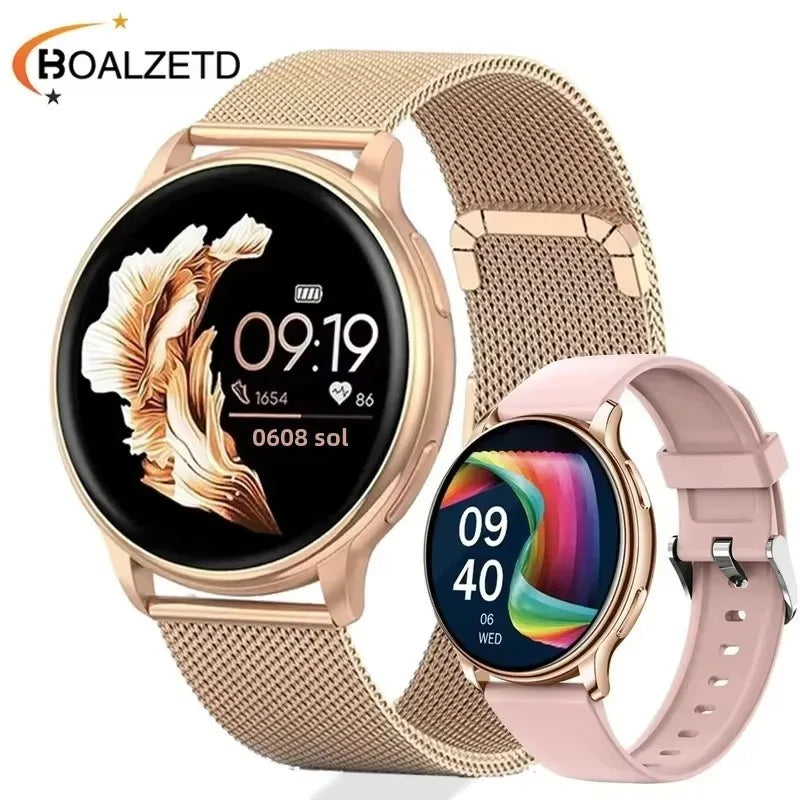 New Bluetooth Call Smart Watch Women Custom Dial Steel Watches Men Sports Fitness Tracker Waterproof Smartwatch For Android IOS