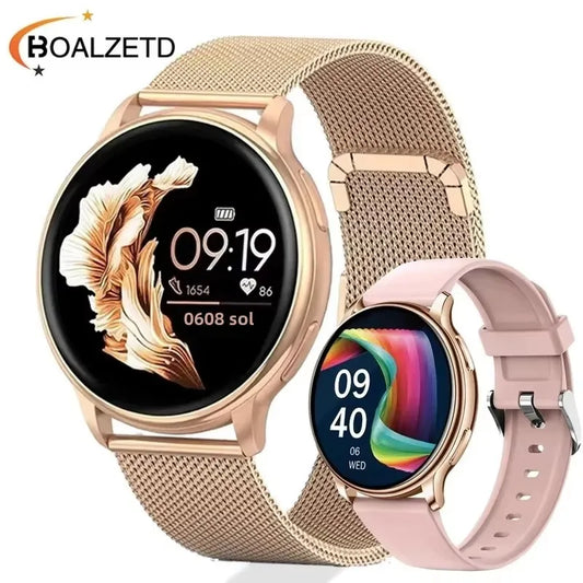 New Bluetooth Call Smart Watch Women Custom Dial Steel Watches Men Sports Fitness Tracker Waterproof Smartwatch For Android IOS