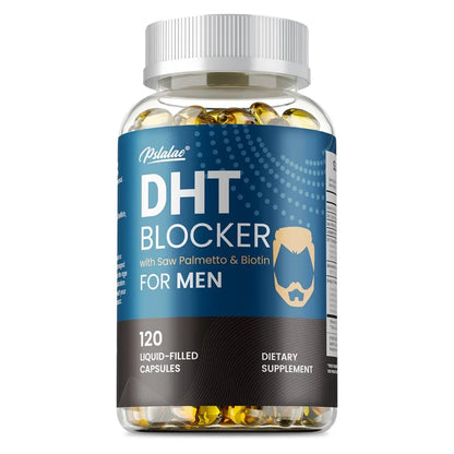 DHT Blockers for Men - Contains Saw Palmetto & Biotin To Promote Natural Hair Growth, Increase Vitality, and Maximize Absorption