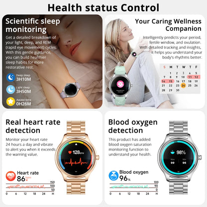 New COLMI L28 Air Ultra-thin Smartwatch 1.32 inch AMOLED Display, Women's Health Management, Exquisite Smart Watch For iOS Phone