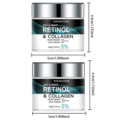 2 Pack 60g Retinol Cream Nourishing And Locking Moisture To Improve Skin Texture Promotes Skin Elasticity And Luster Nourishing