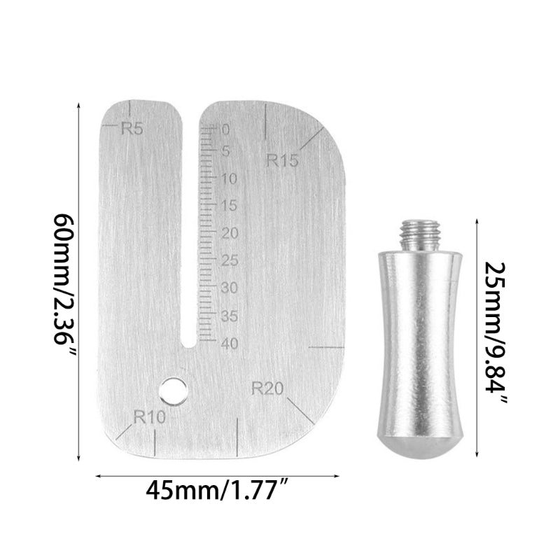 Stainless Steel Punching Ruler Cutting Distance Ruler Auxiliary Stencil Template Manual Leather Hitting Distance Ruler