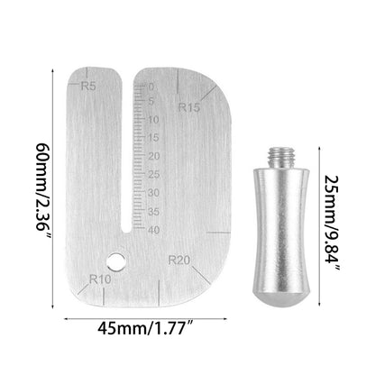 Stainless Steel Punching Ruler Cutting Distance Ruler Auxiliary Stencil Template Manual Leather Hitting Distance Ruler