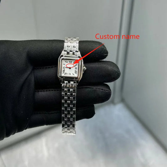 Custom 1:1 Mini size Women Mini Watch Luxury Brand Business Gold Stainless Steel Ladies Fashion Quartz Watches Female Clock