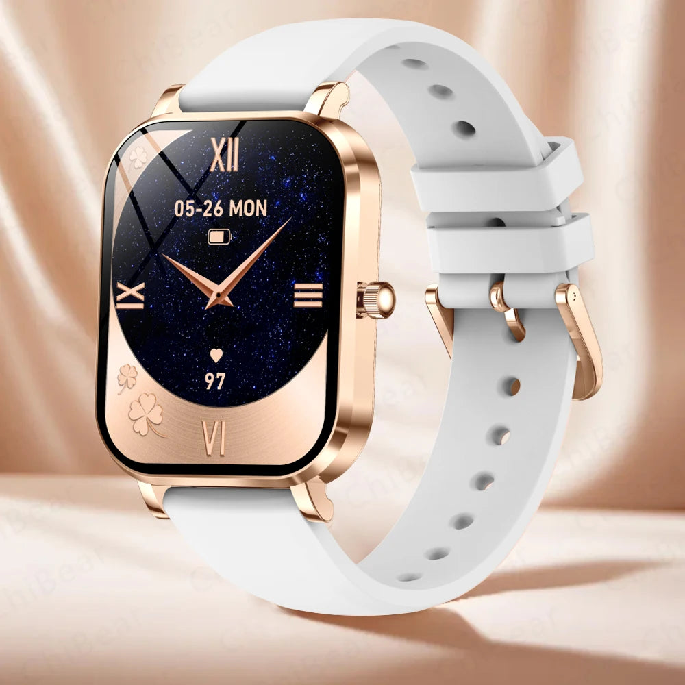 2025 New Smart Watch Women Gift 8.8mm Ultra-thin Body Heart Rate Waterproof Outdoor Sport BT Call Smartwatch For Android IOS