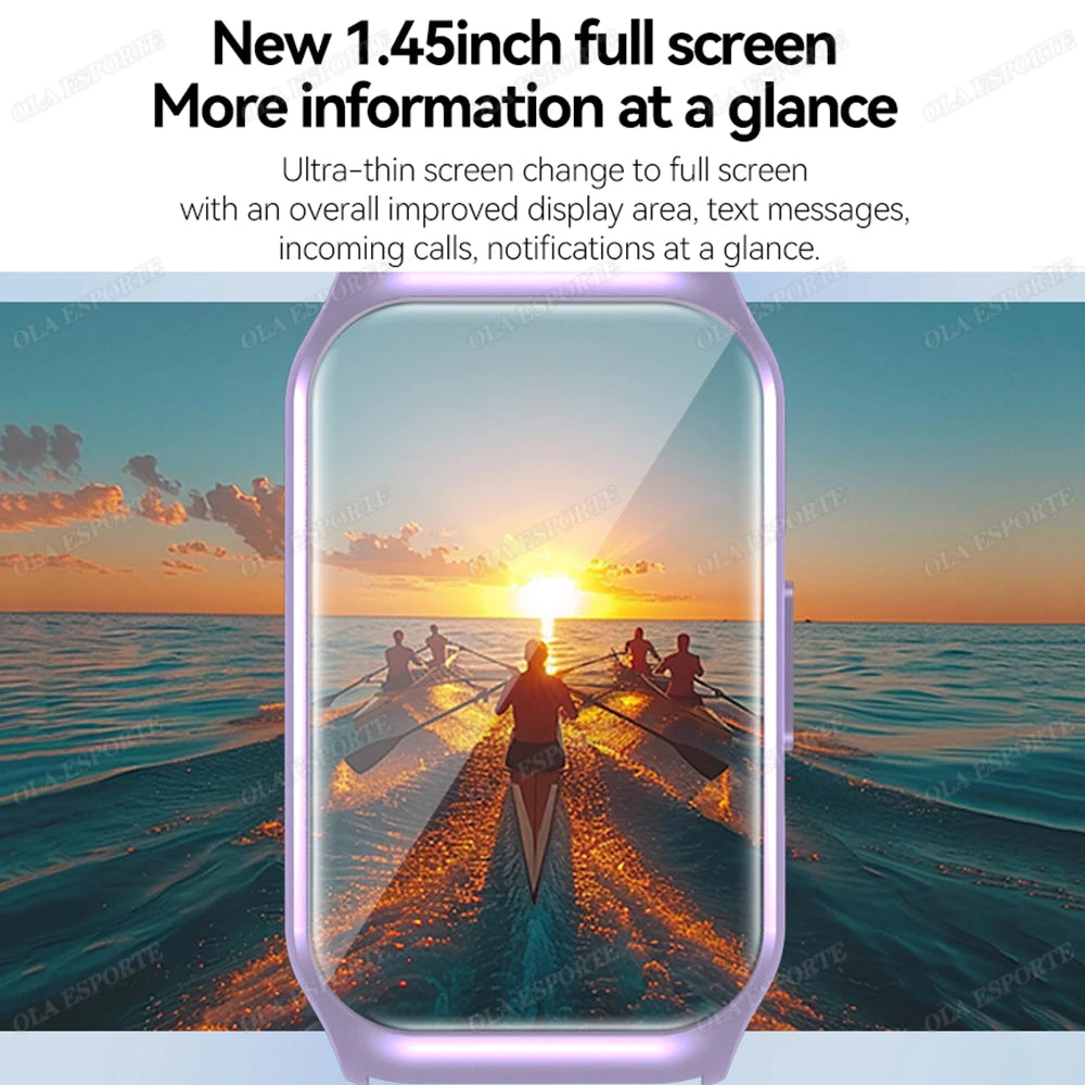 New Curved Screen Smart Watch 2025 For Health Watch Heart Rate Blood Oxygen/Pressure Sleep Monitor Sports Waterproof Smartwatch