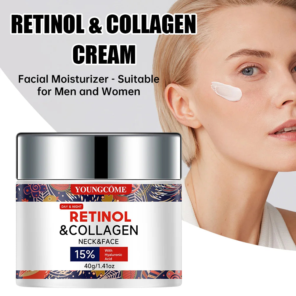 Face Skin Care Cream Collagen Retinol Anti-Wrinkle Acne Treatment Moisturizing Shrink Pores Whitening Dark Spots Cream