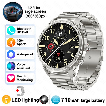 For Huawei Xiaomi GPS Track Smart Watch Men 1.85-Inch Ultra HD AMOLED Screen 710 Mah Battery Bluetooth Call SmartWatch 2025 New