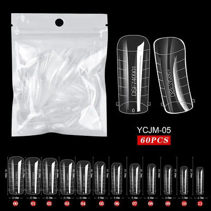 Clear Nail Extension Forms Top Molds For Nails Quick Building Mold Dual Forms Full Cover Nail Tips Manicure Art Accessories