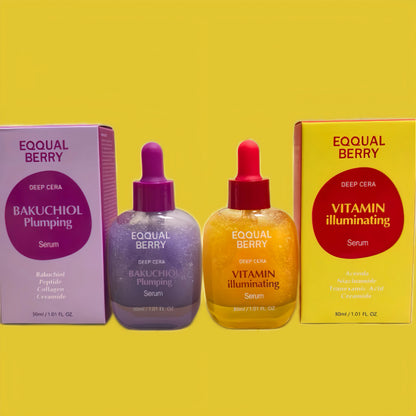 Eqqual Berry Ampoule Essence Shrink Pores Retinol Vitamin Brightening Skin Deep Moisturizing Repair Sensitive Improve Dullness