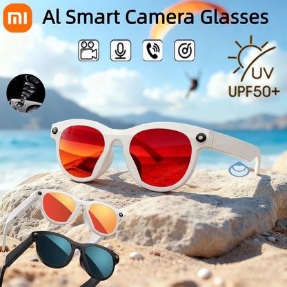 Xiaomi AI Smart Glasses HD Camera Chat GPT Bluetooth Call Voice Assistant Control Navigation Waterproof Smart Sports Glasses New