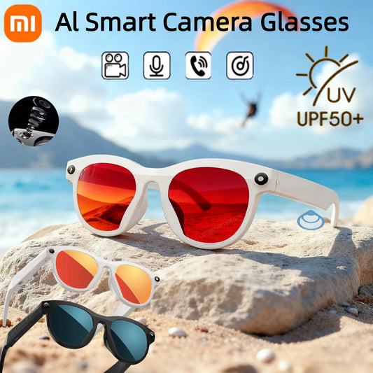 Xiaomi AI Smart Glasses HD Camera Chat GPT Bluetooth Call Voice Assistant Control Navigation Waterproof Smart Sports Glasses New