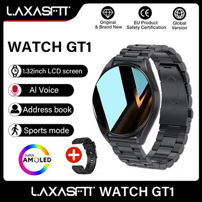 LAXASFIT Smart Watch Full Touch Screen Sport Fitness Watches BT Call Digital Smart Watch Wristwatch For Men Women Gift 2024 New