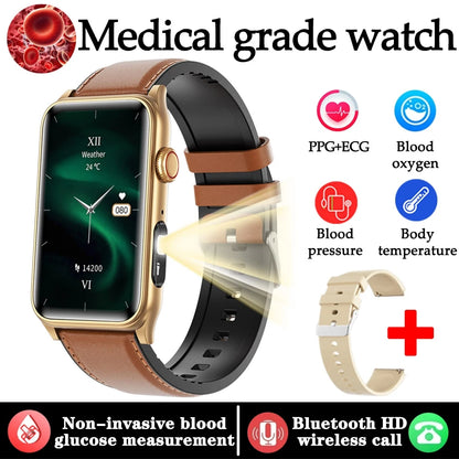2025 New Medical Grade Health Monitoring Smartwatch Blood Oxygen Blood Pressure BT Call Women's Health smart Watch