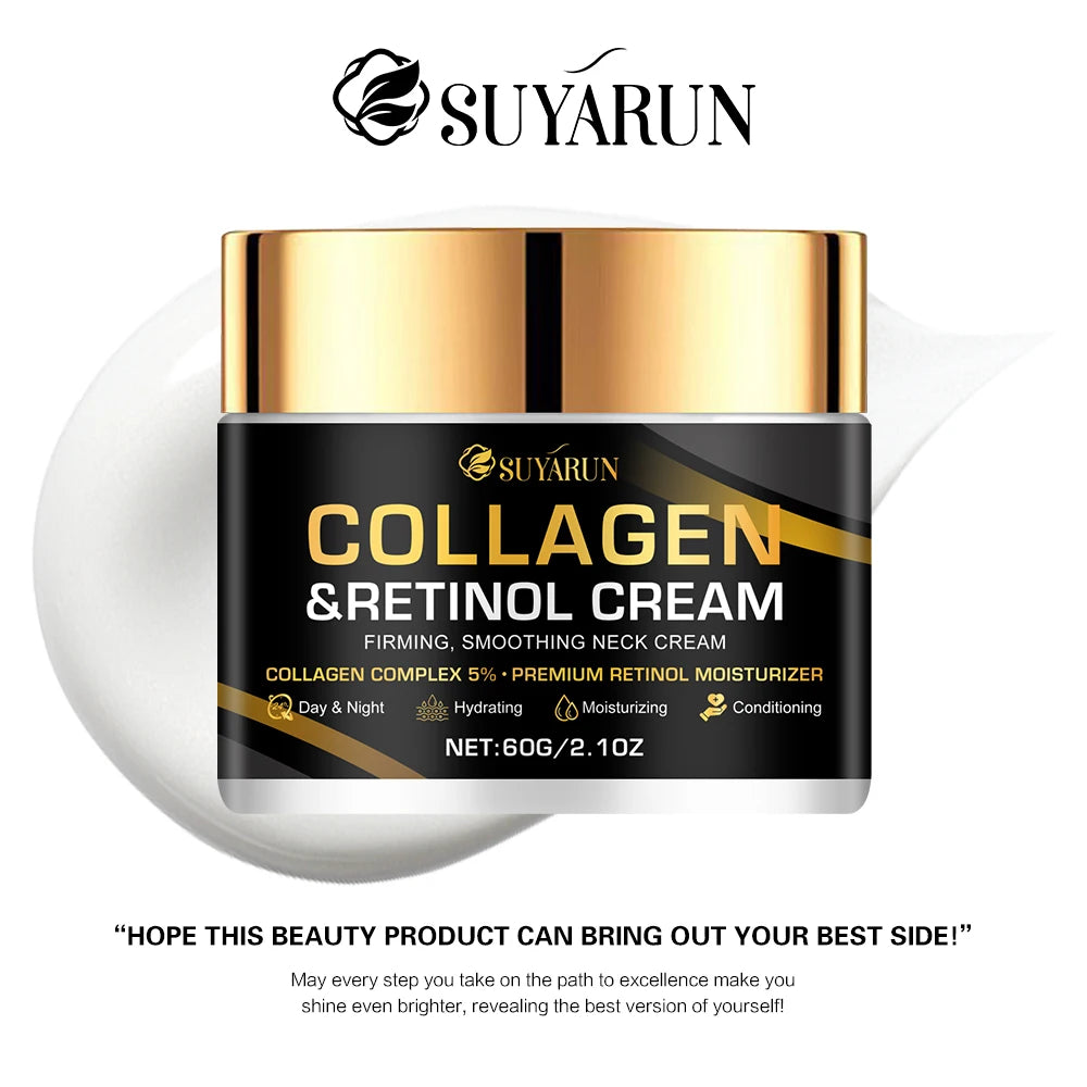 Collagen Advanced Retinol cream, rich in aloe vera leaf and shea butter, easy to absorb, delicate and moisturizing