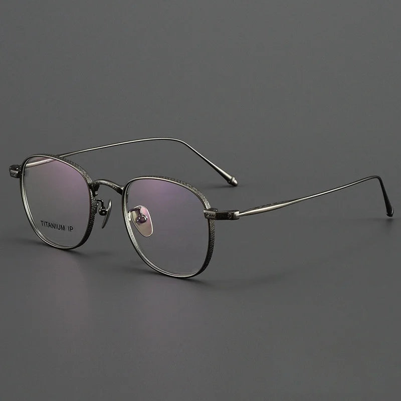 New Pure Titanium Women's Glasses Frame Retro Square Frame Myopia Glasses Frame Ultra-light Optical Prescription Glasses For Men
