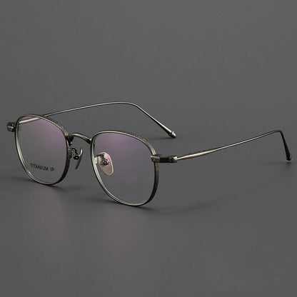 New Pure Titanium Women's Glasses Frame Retro Square Frame Myopia Glasses Frame Ultra-light Optical Prescription Glasses For Men