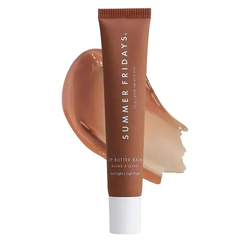 Summer Fridays Lip Balm Moisturizing Mirror Lip Gloss Lip Pink Sugar Coffee Cake Smell Vanilla Lipstick Transparent Oil Makeup