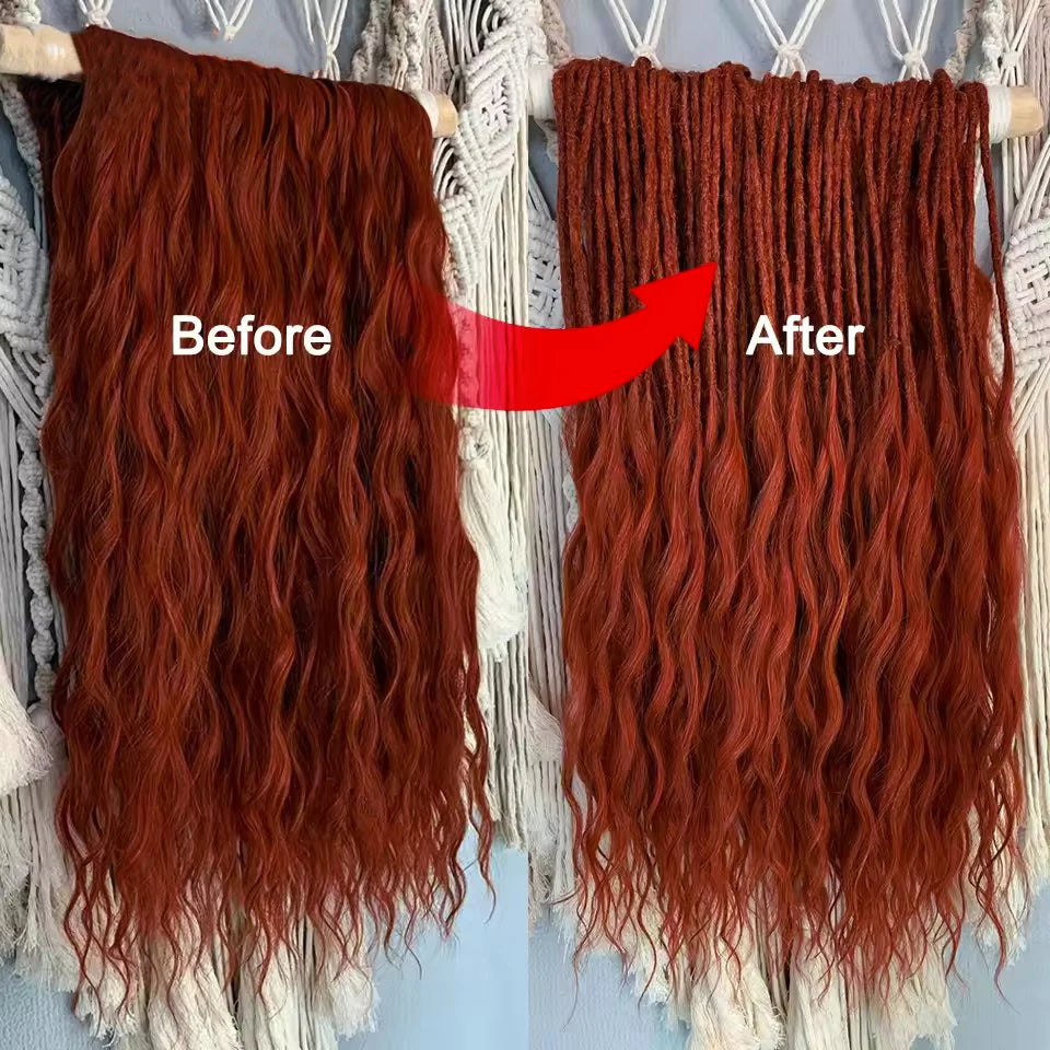 Anna 24Inch 3Pcs/Lot Loose Body Deep Wave 300g Crochet Braids Ombre Brown White Sliver Synthetic Hair Extension Blonde Twist